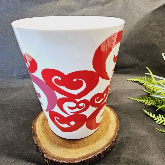 2 Starbucks Coffee Cup Mug 2016 Valentine's Day Pink Heart Arrow & Paisley Heart - Picture 6 of 11